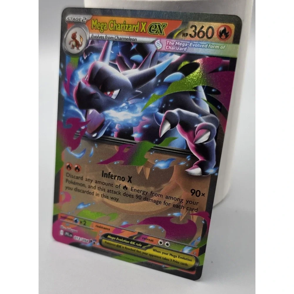 Mega Charizard X ex 013/094 Phantasmal Flames Double Rare Holo Pokemon TCG